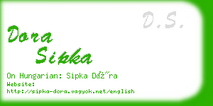 dora sipka business card